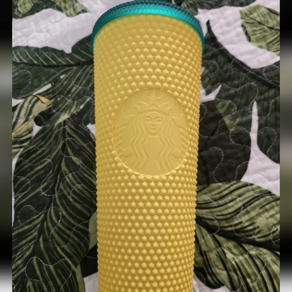 Starbucks Pineapple Venti Tumbler and matching keychain